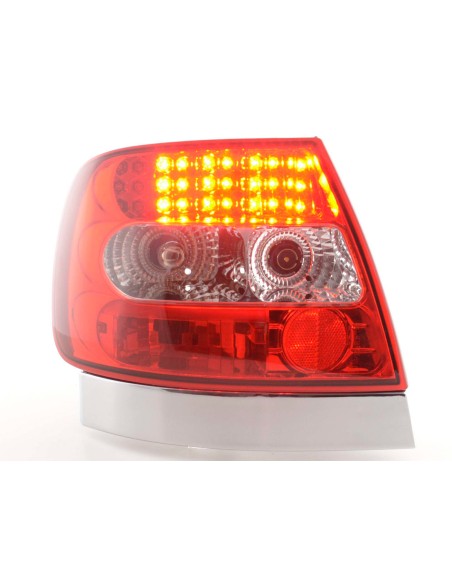 Set di luci posteriori a LED Audi A4 berlina tipo B5 95-00 trasparente / rosso