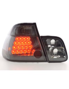Fanali posteriori a LED set BMW Serie 3 berlina tipo E46 98-01 nero 2