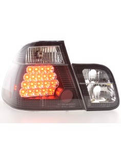 Fanali posteriori a LED set BMW Serie 3 berlina tipo E46 98-01 nero 2