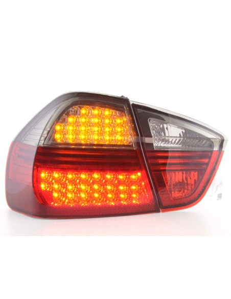 Set di luci posteriori a LED BMW Serie 3 berlina tipo E90 05-08 nero / rosso