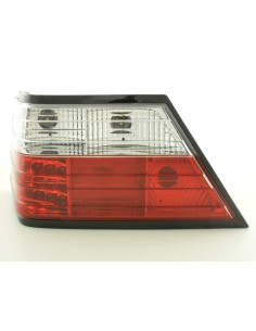 Fanali posteriori a LED set Mercedes Classe E berlina W124 85-96 trasparente / rosso