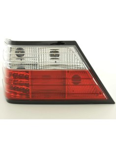 Fanali posteriori a LED set Mercedes Classe E berlina W124 85-96 trasparente / rosso 2