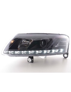 Faro diurno Luci di marcia diurna a LED Audi A6 tipo 4F 04-08 nero 2