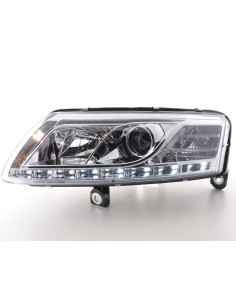 Faro diurno Luci di marcia diurna a LED Audi A6 tipo 4F 04-08 cromato 2
