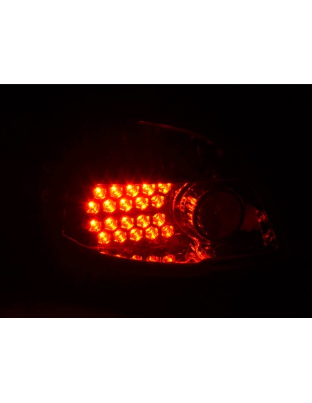 Fanali posteriori LED Peugeot 206 CC Cabrio 98-05 trasparente / rosso