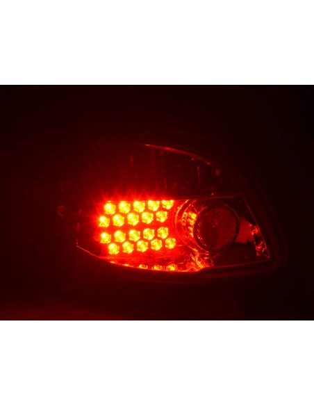 Fanali posteriori LED Peugeot 206 CC Cabrio 98-05 trasparente / rosso