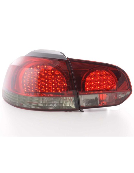 Fanali posteriori a LED set VW Golf 6 tipo 1K 08- nero / rosso