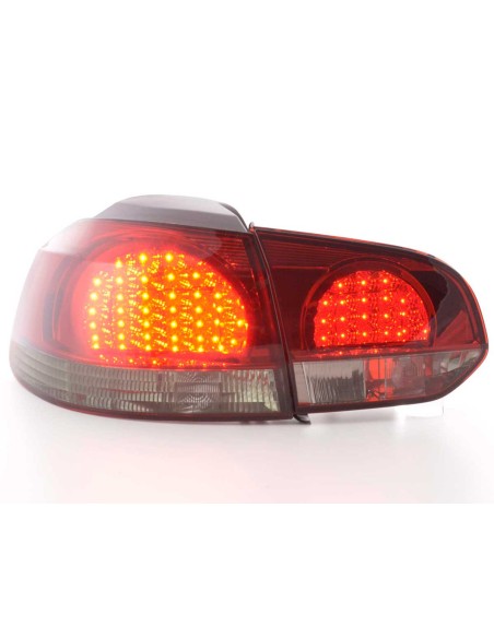 Fanali posteriori a LED set VW Golf 6 tipo 1K 08- nero / rosso