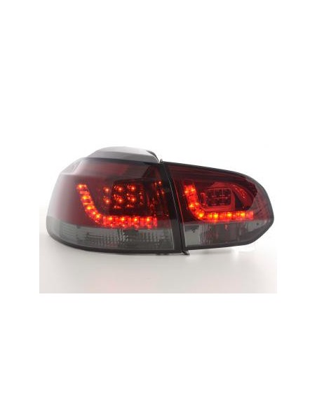 Fanali posteriori a LED set VW Golf 6 tipo 1K 2008-2012 rosso / nero