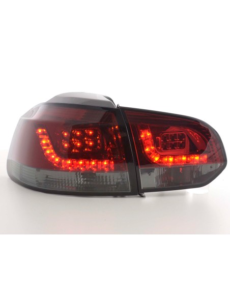 Fanali posteriori a LED set VW Golf 6 tipo 1K 2008-2012 rosso / nero