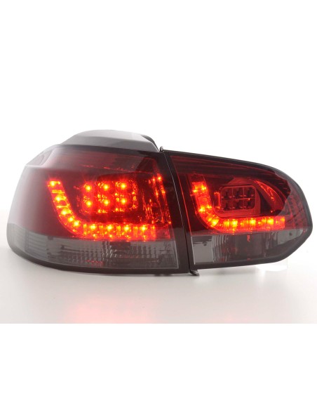 Fanali posteriori a LED set VW Golf 6 tipo 1K 2008-2012 rosso / nero