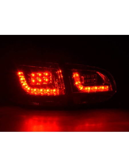 Fanali posteriori a LED set VW Golf 6 tipo 1K 2008-2012 rosso / nero