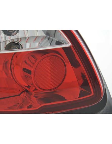 Fanali posteriori Peugeot 206 tipo 2 *** 98-05 trasparente / rosso
