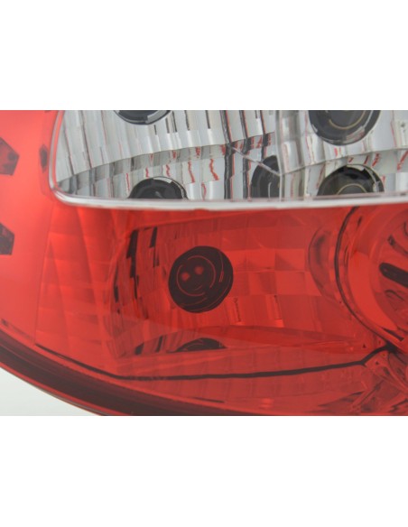 Fanali posteriori Peugeot 206 tipo 2 *** 98-05 trasparente / rosso