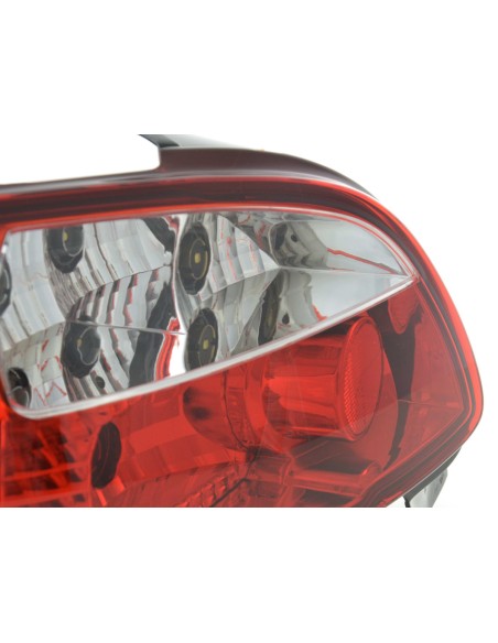 Fanali posteriori Peugeot 206 tipo 2 *** 98-05 trasparente / rosso
