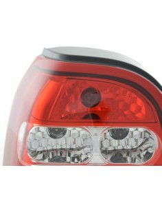 Set fanali posteriori VW Golf 3 tipo 1HXO 92-97 bianco / rosso 2