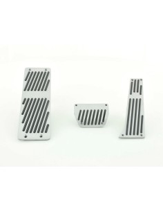 FK pedali in alluminio set di pedali 3 pezzi BMW 3, 5, 7, X3, X5, Z3 copripedali cambio automatico pedali auto, design a strisce