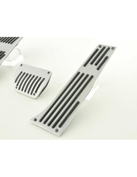 FK pedali in alluminio set di pedali 3 pezzi BMW 3, 5, 7, X3, X5, Z3 copripedali cambio automatico pedali auto, design a strisce