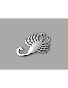 Adesivo cromato per auto 3D adesivo per auto 3D motivo Scorpione 75x45 mm cromato