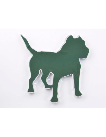 Adesivo cromato 3D Car Logo motivo Pbull 85x85 mm cromato