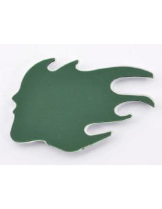 Adesivo cromato 3D logo auto motivo Madface 82x58 mm cromato 2