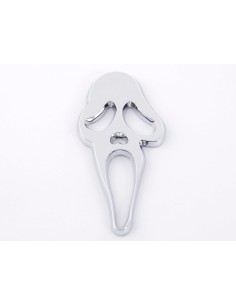 Adesivo cromato 3D Car Logo Motif Skull 41x83 mm cromato