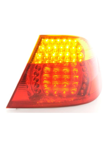 Parti di usura fanale posteriore destro BMW Serie 3 Coupé tipo E46 03-06, giallo / rosso