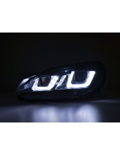 Faro diurno Luci di marcia diurna a LED VW Golf 6 08-12 nero 2