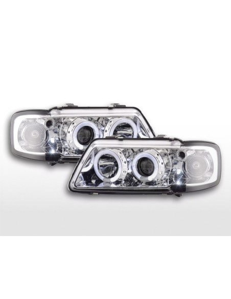 Set di fari Audi A3 tipo 8L 96-00 cromato