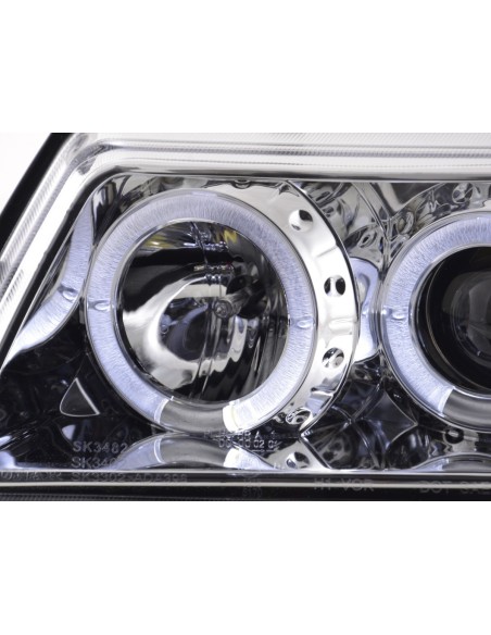 Set di fari Audi A3 tipo 8L 96-00 cromato