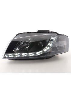 Faro diurno Luci di marcia diurna a LED Audi A3 tipo 8P 03-08 nero 2