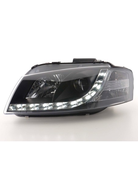 Faro diurno Luci di marcia diurna a LED Audi A3 tipo 8P 03-08 nero