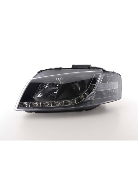 Faro diurno Luci di marcia diurna a LED Audi A3 tipo 8P 03-08 nero