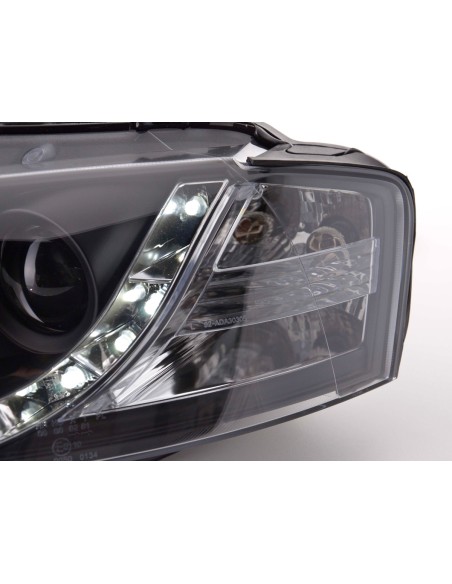 Faro diurno Luci di marcia diurna a LED Audi A3 tipo 8P 03-08 nero