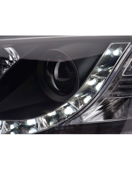 Faro diurno Luci di marcia diurna a LED Audi A3 tipo 8P 03-08 nero