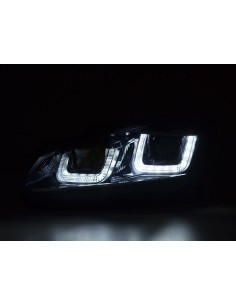 Faro diurno Luci di marcia diurna a LED VW Golf 6 08-12 nero 2