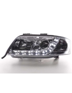 Faro Daylight LED DRL look Audi A6 tipo 4B 97-01 cromato 2
