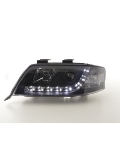 Faro Daylight LED DRL look Audi A6 tipo 4B 97-01 nero 2
