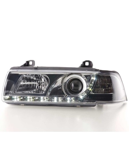 Faro Daylight LED DRL look BMW 3er Limo tipo E36 92-98 cromato