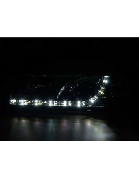 Faro Daylight LED DRL look BMW 3er Limo tipo E36 92-98 cromato