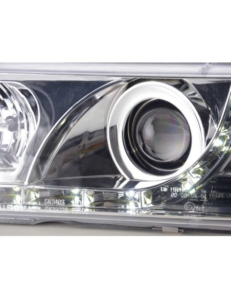 Faro Daylight LED DRL look BMW 3er Limo tipo E36 92-98 cromato