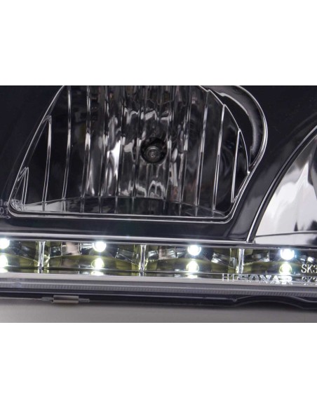 Faro Daylight LED DRL look BMW 3er Limo tipo E36 92-98 cromato