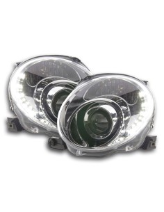 Faro Daylight LED DRL look Fiat 500 07- cromato