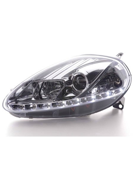 Faro Daylight LED DRL look Fiat Grande Punto tipo 199 08- cromato