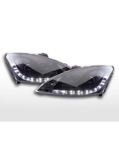Daylight faro LED DRL look Ford Focus 3/4/5 porte. 01-04 nero