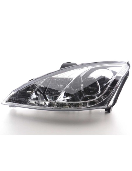Daylight faro LED DRL look Ford Focus 3/4/5 porte. 98-01 cromato