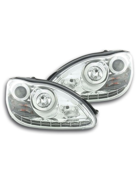 Faro Daylight LED DRL look Mercedes Classe S W220 02-05 cromato