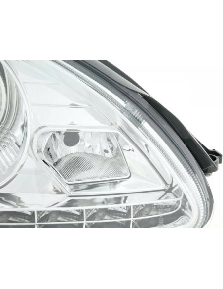Faro Daylight LED DRL look Mercedes Classe S W220 02-05 cromato