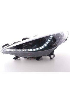 Faro Daylight LED DRL look Peugeot 207 06- nero 2