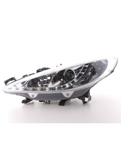 Faro Daylight LED DRL look Peugeot 207 06- cromato 2